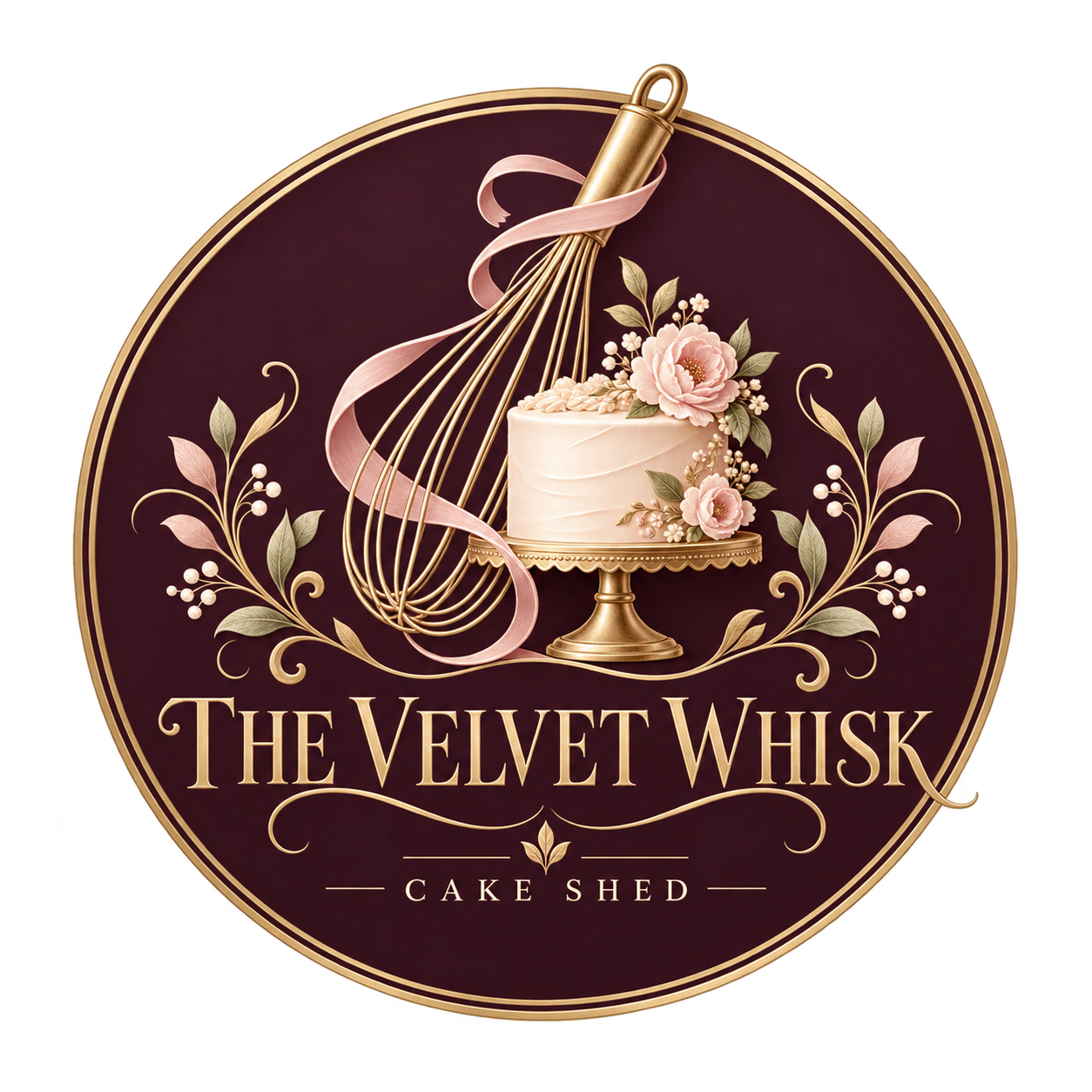 The Velvet Whisk Cake Shed logo